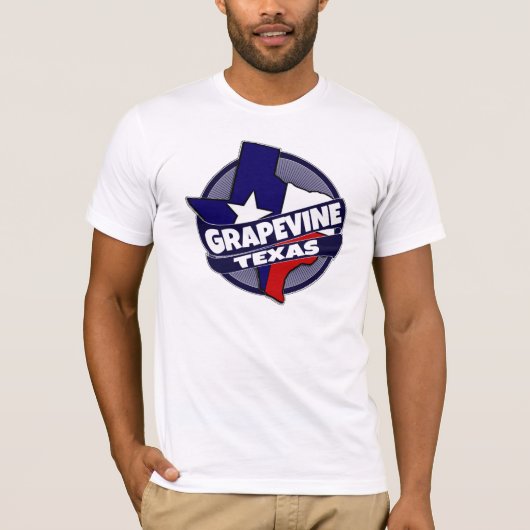 Grapevine Texas vlag barst shirt (Voorkant)