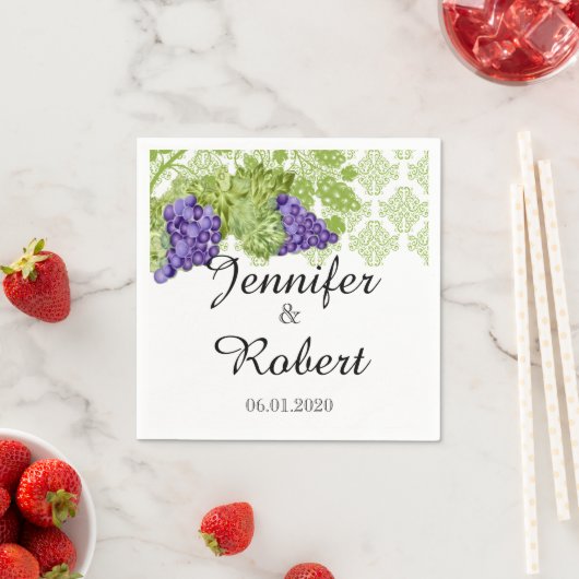 Grapevine Tuin Bruiloft Servet (Insitu)