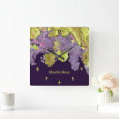 Grapevine Vineyard Paars Vierkante Klok (Huis)