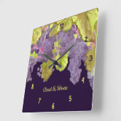 Grapevine Vineyard Paars Vierkante Klok (Hoek)