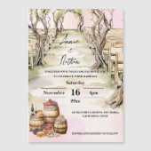 Grapevine Vineyard Romantische bruiloft uitnodigin (Voorkant)