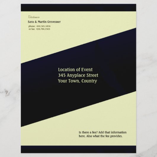 Grapevine Wine Tasting Event Flyer (Achterkant)