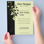 Grapevine Wine Tasting Event Flyer (Hand)