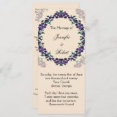 Grapevine Wreath Trouwprogramma Programmakaart (Voorkant / Achterkant)