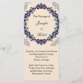 Grapevine Wreath Trouwprogramma Programmakaart (Voorkant)