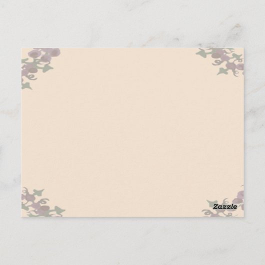 Grapevine Wreath Trouwtafel Nummer Briefkaart (Achterkant)