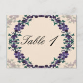 Grapevine Wreath Trouwtafel Nummer Briefkaart (Voorkant)