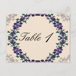 Grapevine Wreath Trouwtafel Nummer Briefkaart
