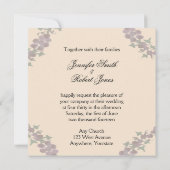 Grapevine Wreath Wedding Invitation Kaart (Achterkant)