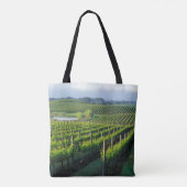 Grapevines in nette rijen in Napa van Californië Tote Bag (Achterkant)
