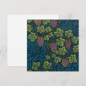  Grapevines with clusters of pink grapes  Bedankkaart (Voorkant / Achterkant)