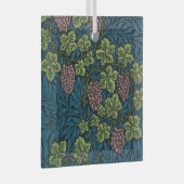  Grapevines with clusters of pink grapes  Glas Ornament (Voorkant Rechts)