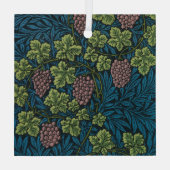  Grapevines with clusters of pink grapes  Glas Ornament (Achterkant)