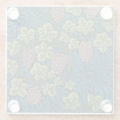  Grapevines with clusters of pink grapes  Glazen Onderzetter (Achterkant)