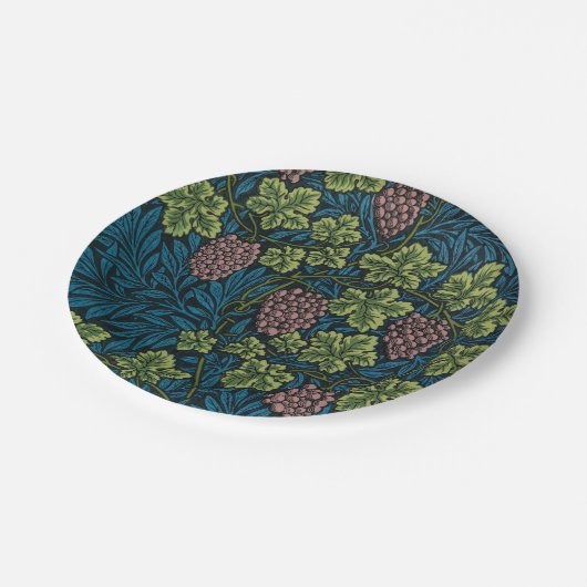  Grapevines with clusters of pink grapes  Papieren Bordje (Gekanteld)