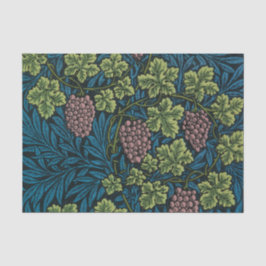  Grapevines with clusters of pink grapes  Tissuepapier