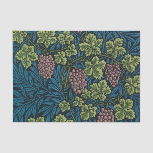  Grapevines with clusters of pink grapes  Tissuepapier (Voorkant)