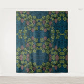  Grapevines with clusters of pink grapes  Wandkleed (Voorkant)