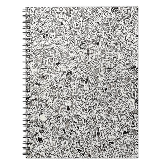 Grapfaces van grappige cartoons tekenen notitieboek (Voorkant)