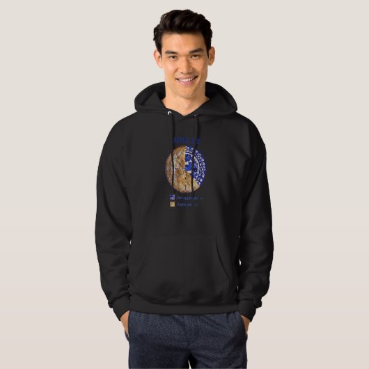 Graph Apple pie Not apple pie Apple pie fun pie c Hoodie (Voorkant volledig)