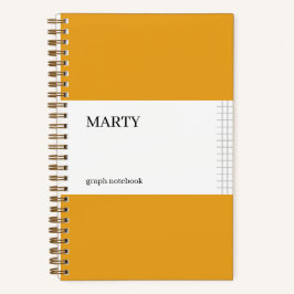 Graph Marigold Notitieboek met Monogram