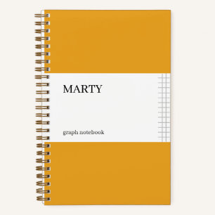 Graph Marigold Notitieboek met Monogram