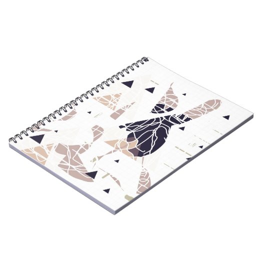 graph paper triangle soft Design by SIRAdesign Notitieboek (Linkerzijde)