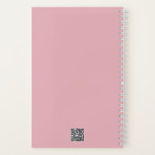 Graph Roze Notitieboek met Monogram (Achterkant)