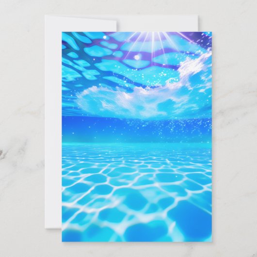 Graph Splash Bubbles Zomer Eend Schuim 1e Verjaard Kaart (Achterkant)