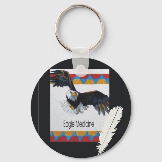 Graphic1Eagle Medicine new Sleutelhanger (Voorkant)
