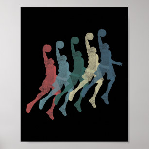 Graphic 365 Basketbal Sport  Retro Gift - Poster