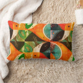 Graphic  Abstraction Cotton Lumbar Cushion Kussen (Deken)