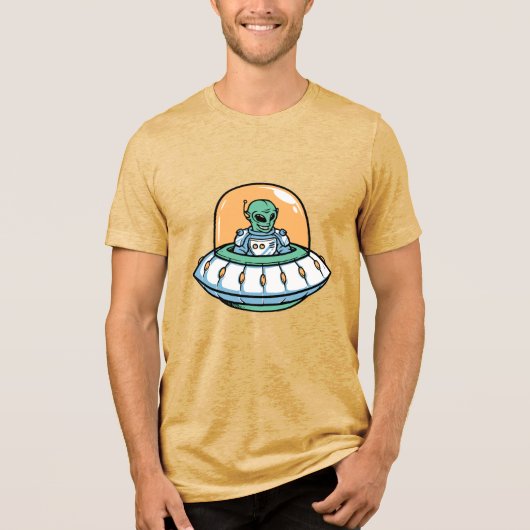 Graphic alien t-shirt (Voorkant)