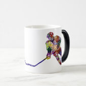 Graphic Art Hockey Player Magische Mok (Voorkant rechts)