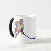 Graphic Art Hockey Player Magische Mok (Voorkant links)