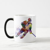 Graphic Art Hockey Player Magische Mok (Links)