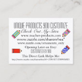 Graphic Art Sun en Ocean Beach Visitekaartje (Achterkant)