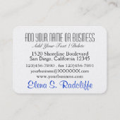 Graphic Art Sun en Ocean Beach Visitekaartje (Achterkant)