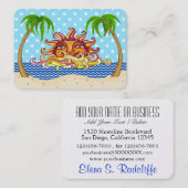 Graphic Art Sun en Ocean Beach Visitekaartje (Voorkant / Achterkant)