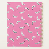 Graphic bananas - tropical fruit personalized name planner (Achterkant)