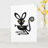 Graphic BILBY - Bedreigde Australische dier - Kaart (Gele Bloem)