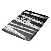 Graphic Black en White Birch Tree Forest Badmat (Gekanteld)