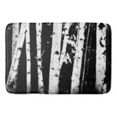 Graphic Black en White Birch Tree Forest Badmat (Voorkant)