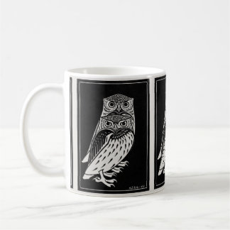 Graphic Black en White Owl door Julie De Graag Koffiemok
