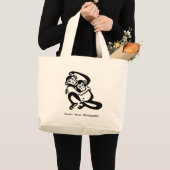 Graphic BONOBO - Chimpansee - Primaat - Grote Tote Bag (Voorkant (product))
