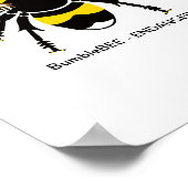 Graphic BUMBLE BEE - Bedreigd - Natuur - Wildlife Poster (Hoek)