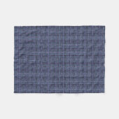Graphic Burlap geweven snaren blauw Fleece Deken (Voorkant (Horizontaal))