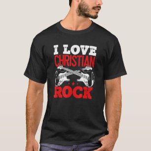 Graphic Christelijk Rock Apparel I Love Christelij T-shirt