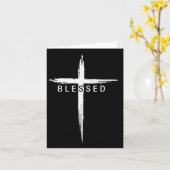 Graphic Christian Cross Jesus Christ Men Women Ble Kaart (Gele Bloem)