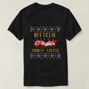 Graphic Christmas "Officiële Cookie Taster" Graphi T-shirt